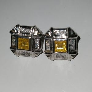 Iced Out Square Earing